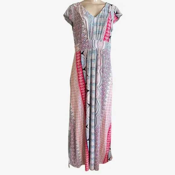Dana Buchman | Dresses | Dana Buchman Beach Maxi Long Dress Casual Flowy  Cottagecore Size Small | Poshmark
